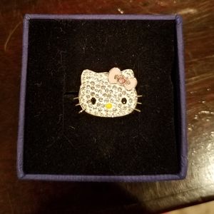 Hello kitty Swarovski ring size 7
